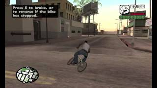 GTA San Andreas Riding A BMX [upl. by Noyk]