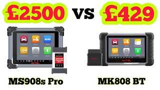 2024 AUTEL Maxisys £2500 VS £429 Expensive VS Cheap Maxisys MS908s Pro VS MK808BT [upl. by Greerson]