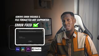 HOW TO FIX GENERIC ERROR AND FILE FORMAT NOT SUPPORTED IN PREMIERE PRO TUTORIAL VIRAL HOWTO YOU [upl. by Ernaldus638]