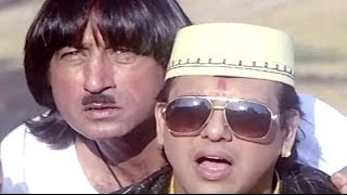 Raja Babu Comedy Scene  Govinda Helps Villagers [upl. by Tannen]