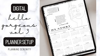 HELLO GORGEOUS VOL 3 DIGITAL PLANNER  2024 PLANNER SETUP SERIES  WORD OF THE YEAR  2024 OVERVIEW [upl. by Nylsor]