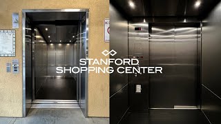 Schindler MT Hydraulic Elevator Car 1 Stanford Shopping Center Garage  Palo Alto CA [upl. by Adnirem]