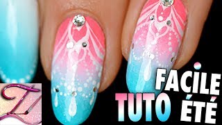 Tuto nail art dété pour débutants [upl. by Ahsaten623]