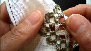 Hardanger Embroidery Lesson 9 Woven Bars [upl. by Aihsemak]