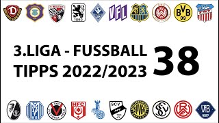 FussballTipps 3Liga  38Spieltag  Saison 20222023 [upl. by Adila]