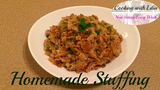 Thanksgiving Stuffing Recipe  Classic Stuffing Recipe  Bread Stuffing Recipe [upl. by Caritta]