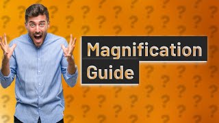 How to calculate magnification from actual size and image size [upl. by Gnay]