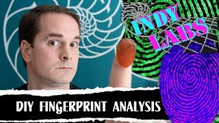 DIY Fingerprint Analysis  Indy Labs 33 At Home DIY Science [upl. by Idna171]