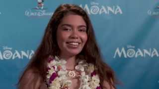 Moana Auli’i Cravalho Casting Announcement Press Conference amp Interviews  ScreenSlam [upl. by Alolomo744]