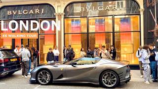 London City walk 🇬🇧 Luxury Mayfair West End Regents Street Trafalgar Square Oxford Street 4K HDR [upl. by Waldo]