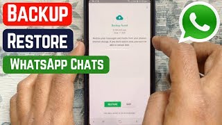 How to Backup and Restore Whatsapp Messages on Android 2019 [upl. by Ruthe]