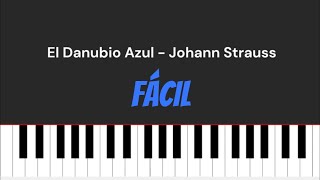 CÓMO TOCAR El Danubio Azul  TUTORIAL FÁCIL de PIANO [upl. by Salomon217]