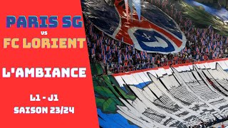 PSG vs Lorient  un match de rentrée réussi dans les tribunes 12082023 [upl. by Plunkett]