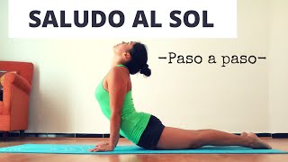 El Saludo al Sol paso a paso Yoga para principiantes [upl. by Asemaj]