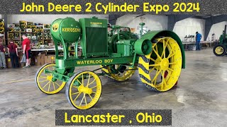 John Deere 2 Cylinder Expo 2024 Lancaster Ohio [upl. by Aihsatan]