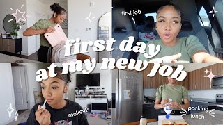 GRWM first day of work  summer internship vlog [upl. by Novahc]