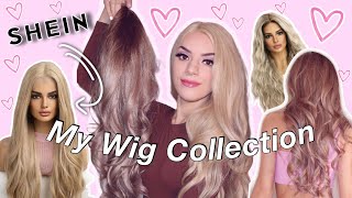 My Wig Collection amp SHEIN WIG REVIEW 👱🏻‍♀️💗 [upl. by Doretta]