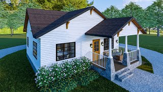 Stunning Small House Design  Cozy Interior  2 bedroom House [upl. by Khai]