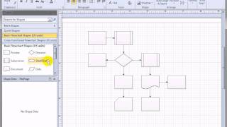 Shift Visio 2010 Flowchart Shapes Automatically [upl. by Reahard537]