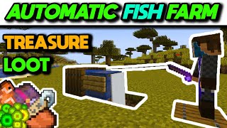 EASIEST Automatic AFK Fish Farm Tutorial  Minecraft Bedrock 120 [upl. by Sorac]