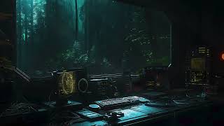 Forsaken Outpost 🌑 PostApocalyptic Research Facility 🌲  Dark Ambient 🌧️  Forest Rain [upl. by Gertie]