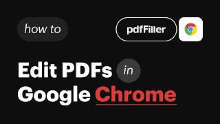 pdfFiller Google Chrome Extension [upl. by Nare]