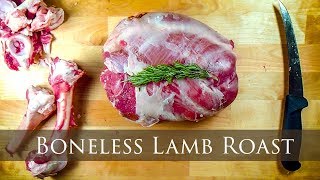 How To Bone And Roll A Lamb Leg  Tattooed Butcher [upl. by Hanej]