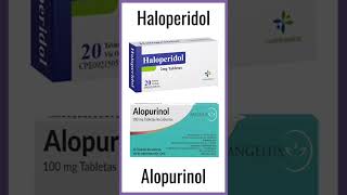 Haloperidol vs Alopurinol 💊  CIAH medicina medico doctor shorts [upl. by Auoz]