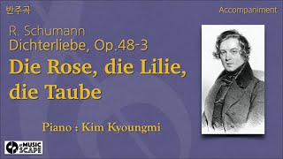 R Schumann quotDichterliebequot Op 48 3 Die Rose die Lilie die Taube  AccompanimentOriginal Key [upl. by Rodgiva]