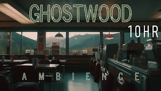 G H O S T W O O D  10HR  Diner Ambience  Ambient Noire Jazz [upl. by Hsirt514]