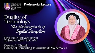 Professorial Lecture with Prof Ts Dr Haryani Haron [upl. by Barker]