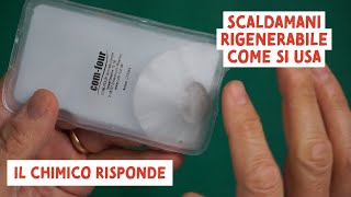 Scaldamani Riutilizzabile come funziona per accenderlo e farlo tornare liquido [upl. by Abagael]