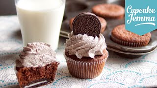 Cookies amp Cream Oreo Cupcake Recipe  Cupcake Jemma [upl. by Alane642]