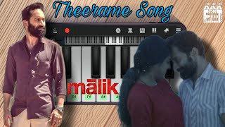 Theerame Song tune version  Malik  easy piano tutorial for beginners [upl. by Llehsram]