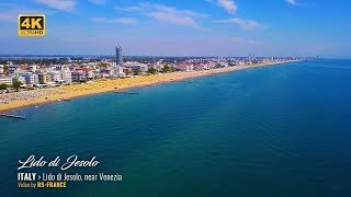 4K  Lido di Jesolo by Drone  Italy [upl. by Eetsirhc]