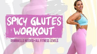 Dumbbell AtHome SPICY Legs and Glutes Workout  Stronger  Day 8 [upl. by Guise992]