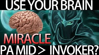 How to Mid PA vs Invoker Carry Gameplay by Miracle Dota 2 [upl. by Eidaj]