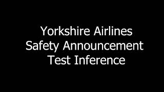 Alan Bennett  Safety Announcement  Yorkshire Airlines [upl. by Anet482]