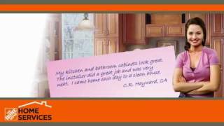 The Home Depot Home Services Kitchen Cabinet Refacing [upl. by Nnaes787]