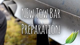 Brand new tow bar preparation before towing [upl. by Carry]