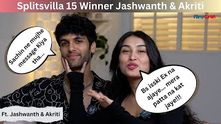 Jashwanth amp Akriti fun chat splitsvilla journey their bond friendship and winning [upl. by Lebam]