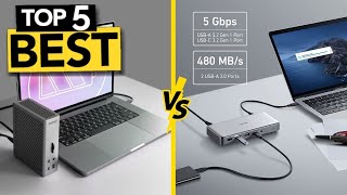 TOP 5 Best Laptop Docking Station  2024 Buyers Guide [upl. by Enattirb]