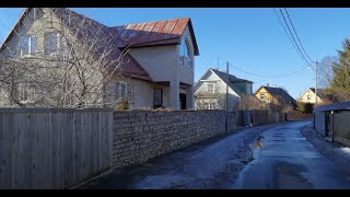 Tallinn  4K  Kopli city area  Neeme street  2022 [upl. by Aruabea281]