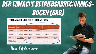 Einfacher Betriebsabrechnungsbogen BAB ausfüllen  berechnen  super einfach erklärt mit Beispiel [upl. by Held]