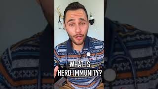 Herd immunity explained shorts [upl. by Sewole713]