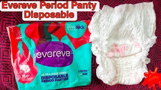 Evereve Period Panty Disposable Unboxing amp First Impression health intimatehygiene periods [upl. by Lorne]