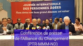 Conférence de presse de lAlliance PTRMMMND  Dr Navin Ramgoolam  Paul Berenger Richard Duval [upl. by Shultz]