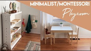 Minimalist  Montessori Inspired Playroom Tour [upl. by Cindee339]