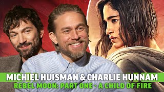 Charlie Hunnam and Michiel Huisman Interview Rebel Moon and Zack Snyder [upl. by Emili419]