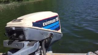 1982 Evinrude 15hp outboard motor [upl. by Sontag423]